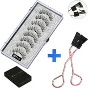 Zoizocp Magnetic False Eyelashes- Short Magnetic Lashes, Reusable Faux Mink Lashes Natural Look